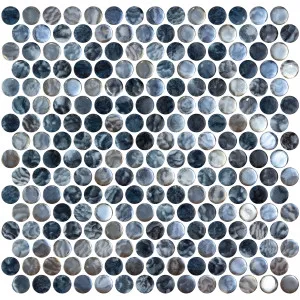 Penny Vanguard Grey Gloss Glass Mosaic by Beaumont Tiles, a Mosaic Tiles for sale on Style Sourcebook