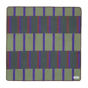 Varda Olive Navy and Oxblood Beach Mat by Miss Amara, a Contemporary Rugs for sale on Style Sourcebook