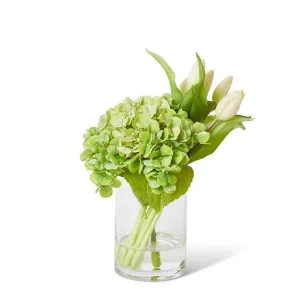 Hydrangea Tulip Mix - 28 x 26 x 28cm by Elme Living, a Plants for sale on Style Sourcebook