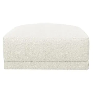 Haven Boucle Ivory Ottoman by James Lane, a Ottomans for sale on Style Sourcebook