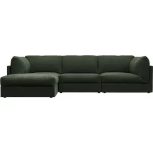 Finley Muse Forest Modular Sofa with Ottoman - 3 Seater by James Lane, a Sofas for sale on Style Sourcebook