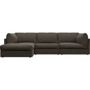 Finley Muse Mink Modular Sofa with Ottoman - 3 Seater by James Lane, a Sofas for sale on Style Sourcebook