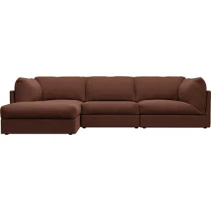 Finley Muse Rust Modular Sofa with Ottoman - 3 Seater by James Lane, a Sofas for sale on Style Sourcebook
