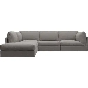 Finley Boucle Pumice Modular Sofa LAF Terminal - 5 Seater by James Lane, a Sofas for sale on Style Sourcebook