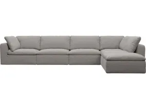 Cloud Deep Boucle Pumice Modular Sofa - 6 Piece by James Lane, a Sofas for sale on Style Sourcebook