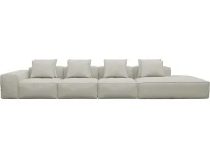 Riley California Ivory Modular Sofa - 1x Arm, 3x Armless, 1x Right Terminal by James Lane, a Sofas for sale on Style Sourcebook