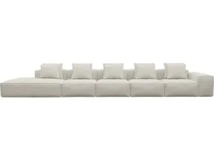 Riley Toorak Pearl Modular Sofa - 1x Arm, 4x Armless, 1x Left Terminal by James Lane, a Sofas for sale on Style Sourcebook