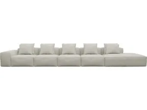 Riley California Ivory Modular Sofa - 1x Arm, 4x Armless, 1x Right Terminal by James Lane, a Sofas for sale on Style Sourcebook