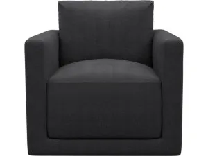 Haven Plaza Flint Grey Swivel Chair by James Lane, a Chairs for sale on Style Sourcebook