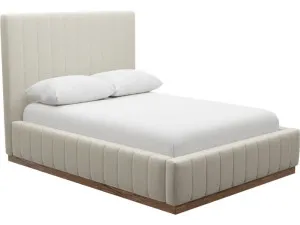 Brentwood Gas Lift Bed Muse Flax by James Lane, a Beds & Bed Frames for sale on Style Sourcebook