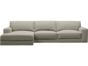 Monica Plaza Natural Chaise Sofa - 3 Seater by James Lane, a Sofas for sale on Style Sourcebook