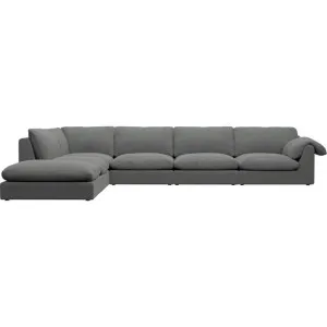 Ludlow Maya Flint Sofa - 6 Seater LAF Terminal by James Lane, a Sofas for sale on Style Sourcebook