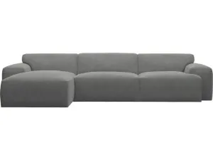 Copenhagen Maya Flint Chaise Sofa - 3 Seater by James Lane, a Sofas for sale on Style Sourcebook
