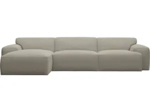 Copenhagen Plaza Natural Chaise Sofa - 3 Seater by James Lane, a Sofas for sale on Style Sourcebook