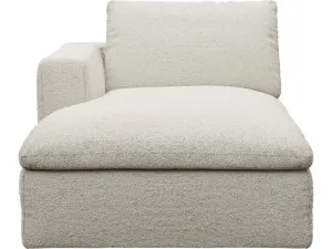 Cloud Deep Chaise Left Module Boucle Ivory by James Lane, a Sofas for sale on Style Sourcebook