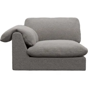 Ludlow Boucle Pumice Left Arm Facing Chair Module by James Lane, a Sofas for sale on Style Sourcebook