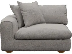 Tully Boucle Pumice Left Arm Facing Chair Module by James Lane, a Sofas for sale on Style Sourcebook