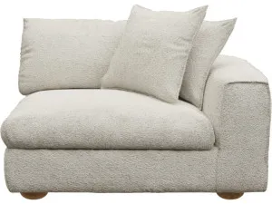 Tully Boucle Ivory Right Arm Facing Chair Module by James Lane, a Sofas for sale on Style Sourcebook
