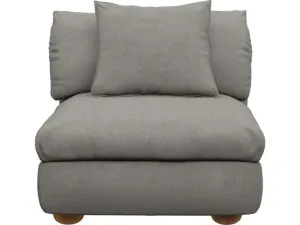 Tully Isla Soft Grey Armless Sofa Chair Module by James Lane, a Sofas for sale on Style Sourcebook