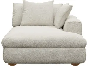 Tully Boucle Ivory Chaise Right Arm Facing Module by James Lane, a Sofas for sale on Style Sourcebook