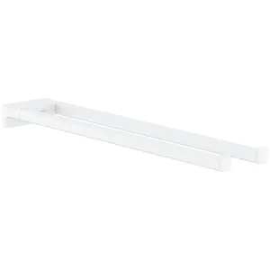 Hansgrohe AddStoris Twin Handle Bath Towel Holder Matte White 41770700 by Hansgrohe, a Bathroom Accessories for sale on Style Sourcebook