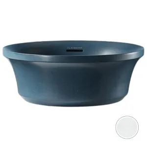 Claybrook Flute Round Countertop Basin - Dover White H45322-DW-01-HH by Claybrook, a Basins for sale on Style Sourcebook