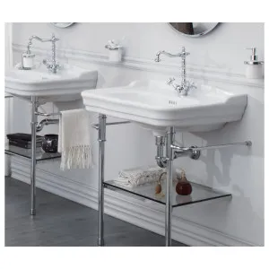 Studio Bagno Impero 70 Console Basin with 1 Tap Hole - Gloss White IMP70CON-1 IMP70CON1 by Studio Bagno, a Vanities for sale on Style Sourcebook