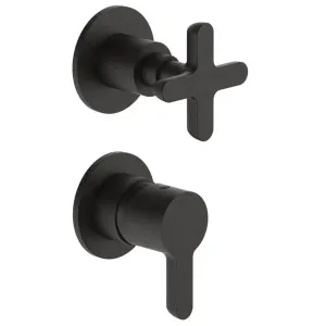 Fantini Icona Classic Wall Diverter Mixer - Deep Black PVD 53S1R485B-4400M585A by Fantini, a Showers for sale on Style Sourcebook