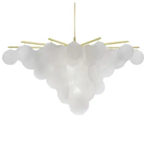 CTO Lighting Nimbus Large Chandelier Light - Satin Brass NIMCHLSBFG by CTO Lighting, a Lighting for sale on Style Sourcebook