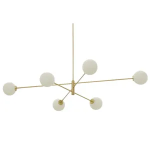 CTO Lighting Trevi 6 Pendant Light - Satin Brass TREPELSBMO by CTO Lighting, a Lighting for sale on Style Sourcebook