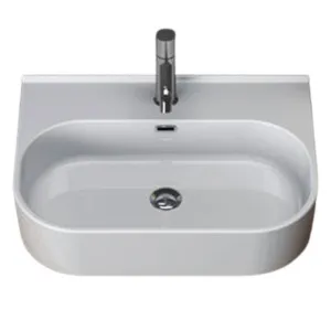 Studio Bagno Syesis 70 Bench or Wall Basin with No Tap Hole - Gloss White SYN70/0 by Studio Bagno, a Basins for sale on Style Sourcebook