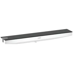 Hansgrohe Rainfinity Wall Outlet Porter 500 with Shower Holder and Shelf Left - Matte White 26843700 by Hansgrohe, a Bathroom Accessories for sale on Style Sourcebook