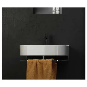 Studio Bagno Syesis 70 Towel Rail Basin - Chrome SYNPS55 by Studio Bagno, a Bathroom Accessories for sale on Style Sourcebook