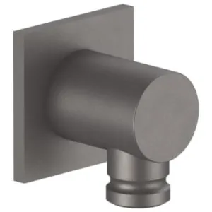 Fantini Soho Wall Elbow with Square Backplate - Matte Gun Metal PVD 91P59417F by Fantini, a Showers for sale on Style Sourcebook