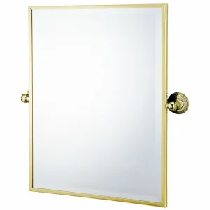 Turner Hastings Mayer Pivot Rectangle Mirror Brushed Brass MAR462-BB by Turner Hastings, a Mirrors for sale on Style Sourcebook