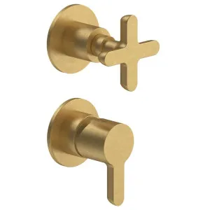 Fantini Icona Classic Wall Diverter Mixer - Pure Brass PVD 53Q7R485B-4400M585A by Fantini, a Showers for sale on Style Sourcebook
