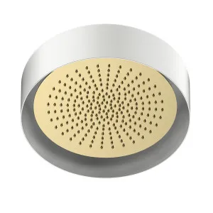 Fantini Acquafit Round Ceiling Shower with Frame & Dream Light - Gold Plus 7901K061 by Fantini, a Showers for sale on Style Sourcebook