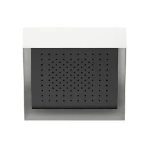 Fantini Acquafit Square Ceiling Shower with Frame & Dream Light - Matte Black 7913K001 by Fantini, a Showers for sale on Style Sourcebook