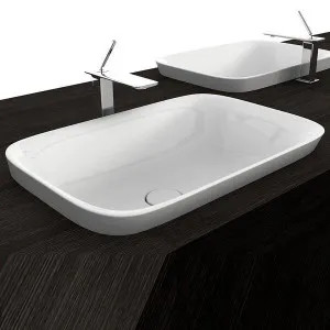 Studio Bagno Soul 2 Inset Basin with No Tap Hole - Gloss White SOL07 by Studio Bagno, a Basins for sale on Style Sourcebook