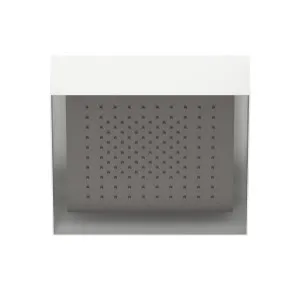 Fantini Acquafit Square Ceiling Shower with Frame & Dream Light - Matte Gun Metal PVD 79P5K001 by Fantini, a Showers for sale on Style Sourcebook