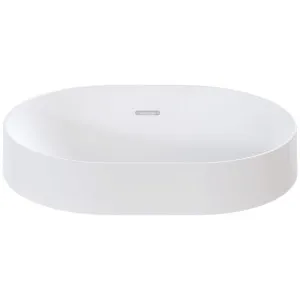 Omvivo Mono Oval Semi Inset Basin Matte White MOOVSS by Omvivo, a Basins for sale on Style Sourcebook