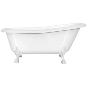 Victoria + Albert Roxburgh 1710 Freestanding Clawfoot Bath - Gloss White with White Feet ROXNSWNOFTROXWH by Victoria + Albert, a Bathtubs for sale on Style Sourcebook
