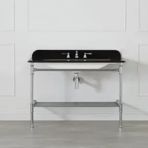 Victoria + Albert Milos 113 Black Washstand 1T VA012-1-113BK by Victoria + Albert, a Vanities for sale on Style Sourcebook