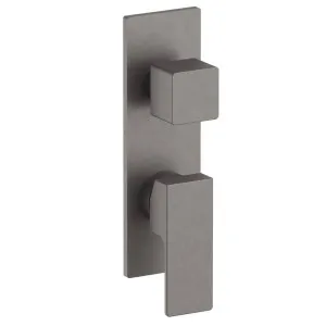 Fantini Mint Wall Diverter Mixer - Matte Gun Metal PVD 34P5F185B-4400M585A by Fantini, a Showers for sale on Style Sourcebook