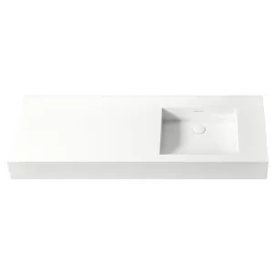 Claybrook Geo 1200 Vanity Right Basin - Dover White H47235E-DW-01-HH by Claybrook, a Vanities for sale on Style Sourcebook