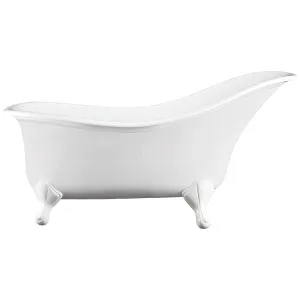 Victoria + Albert Drayton 1685 Clawfoot Freestanding Bath - Gloss White with White Quarrycast Feet DRANSWNOFTDRASW by Victoria + Albert, a Bathtubs for sale on Style Sourcebook