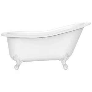 Victoria + Albert Shropshire 1550 Freestanding Clawfoot Bath - Gloss White with White Feet SHRNSWNOFTSHRWH by Victoria + Albert, a Bathtubs for sale on Style Sourcebook