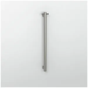 Rogerseller Tonic 900 Additional Vertical Heated Towel Rail with Hook - Brushed Stainless Steel 3435005607-ADD by Rogerseller, a Towel Rails for sale on Style Sourcebook