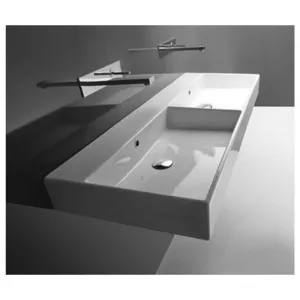 Studio Bagno Unlimited 120 Bench or Wall Basin with No Tap Hole - Gloss White UNL12000L/0 by Studio Bagno, a Basins for sale on Style Sourcebook