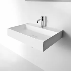 Falper Matt White Quattro Zero Basin with Rear Countertop 600mm - 652921 by Falper, a Basins for sale on Style Sourcebook